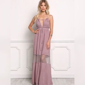 NWOT Romantic Purple Maxi
